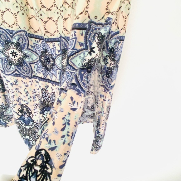 💕Pretty Bohemian Print Long Skirt SZ M - Picture 7 of 13